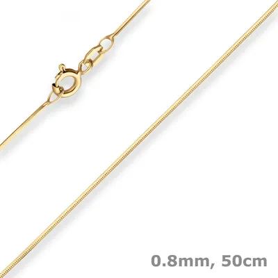 0-8mm-Schlangenkette-diamantiert-aus-333-Gelbgold-50cm