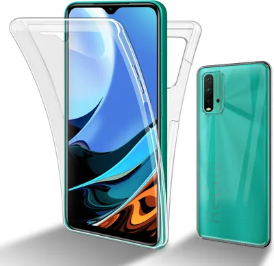 Image de Cadorabo Housse de protection pour Xiaomi RedMi 9T Housse en transparent 360° Etui Full Body Housse de portable Cover Case