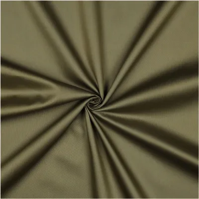 0,5m Baumwoll-Satin Baumwollstoff Satinstoff Meterware unifarben Oeko-Tex zertifiziert armeegruen