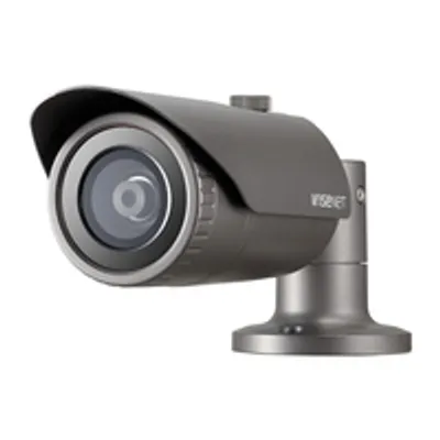 Produktbild von Hanwha QNO-8020R, IP-Sicherheitskamera, Draußen, Kabelgebunden, Decke/Wand, Grau, Patrone (Form)