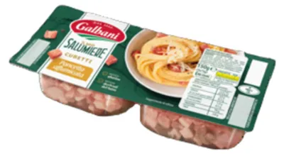 Zdjęcie produktu dla Cubetti di pancetta affumicata 2x75 g Galbani