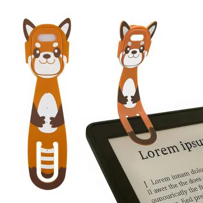 Produktbild von Wiederaufladbare LED Buchlampe mit Clip, 3 Lichtfarben, 5 Helligkeitsstufen, flimmerfrei, flexibel, tragbar für Kinder & Erwachsene
