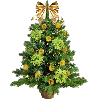 Produktbild von Geschmückter künstlicher Weihnachtsbaum MAGICAL EVENING 60 cm mit LED-BELEUCHTUNG IM TOPF