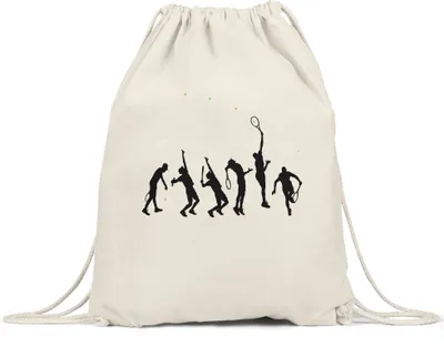 Produktbild von Tennis Turnbeutel Gymsack Tennisschläger Spiel Spielball Spieler Sport Freizeit Bewegung Netz Spielfeld Schläger Hobbie
