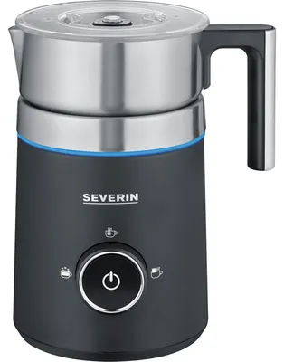 Produktbild von Severin SM 3585, Automatischer Milchaufschäumer/-wärmer, Schwarz, Silber, Edelstahl, 260 ml, 500 ml, 0,5 l