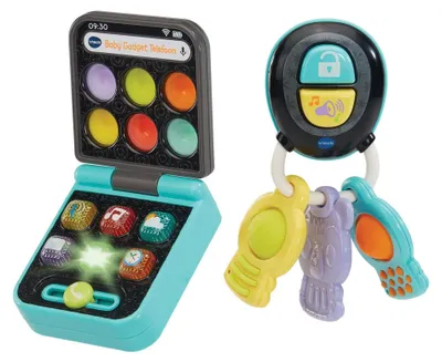 Image de VTech Baby Gadget Speelset, 0,5 ans/années, Sons, Fonction de parole, Piles nécessaires, AAA, Plastique