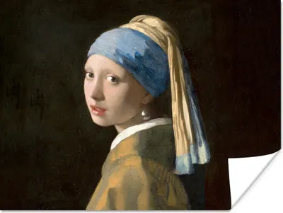 Produktbild von MuchoWow® Poster Mädchen mit Perlenohrring - Gemälde - Alte Meister - Vermeer 120x90 cm - Wandbild