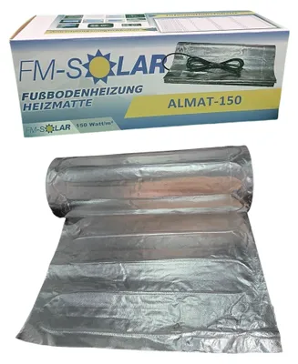 Produktbild von 4m² Elektrische Fußbodenheizung 150W/m² elektro Bodenheizung ALU