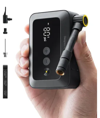 Zdjęcie produktu dla Pompka rowerowa mini - Opróżnianie w 25 sekund - Z manometrem - Kompaktowa