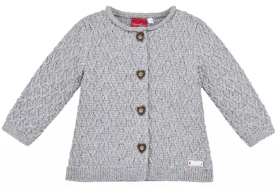 Produktbild von BONDI Mädchen Trachten Strickjacke "Alpenglück" 86852 | Grau Größe: 74