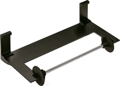Produktbild von ALTO Papierrollenhalter geschlossen in schwarz matt / RELISTA / Aufhängen / Relingsystem / Küchenrollenhalter