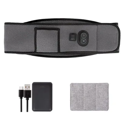 Produktbild von Lendenwirbel Massagegerät mit Wärmefunktion, Vibrationsmassage & ergonomischer Stützgurt, Tragbar & verstellbar für Rückenentspannung