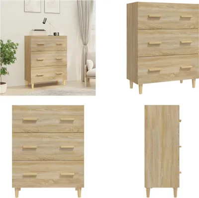 Produktbild von vidaXL Sideboard Sonoma Eiche 70x34x90 cm Holzwerkstoff - Sideboard - Sideboards - Schrank - Lagerschrank