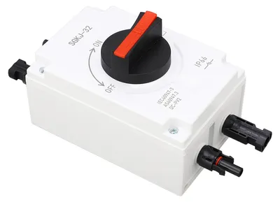 Zdjęcie produktu dla DC1200V 40A PV DC Rozłącznik IP66 Wodoodporny przełącznik izolatora 4P DC do układu solarnego łodzi RV