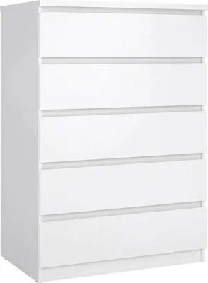 Obrázek produktu pro Tvilum Naia, Bílá, 5 zásuvka/zásuvek, Vysokohustotní dřevovlákno (HDF), Jednobarevný, Obdélníkový, 15 mm