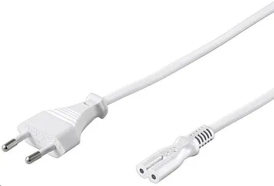 Produktbild von PREMIUMCORD Netzkabel 230V zum Tonbandgerät 2m weiß (kpspm2w)