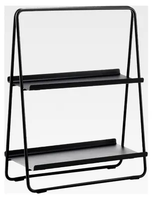 Produktbild von Kleines Regal, Standregal aus Metall, 43 x 23 x 58 cm, Schwarz