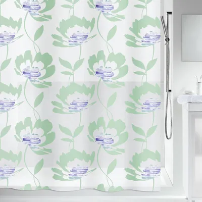 Produktbild von spirella Duschvorhang Peva Anti Schimmel 100% wasserdicht 180x200 cm "Blossom"