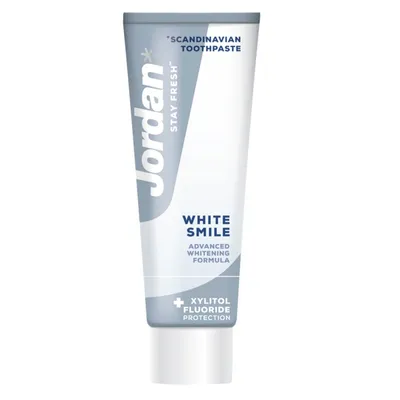 Obrázek produktu pro Jordan Osvežující Bělicí Zubní Pasta White Smile 75ml - Pro Zářivý Úsměv