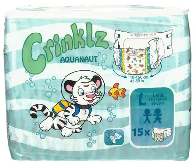 Produktbild von CRINKLZ Aquanaut Windeln L 15St PZN 14216726