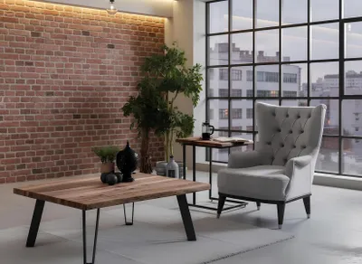 Immagine prodotto di Tavolino da caffè, tavolino ausiliario, soggiorno, stile moderno, colore marrone, nuovo, legno