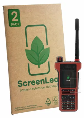 Produktbild von 2x ScreenLeaf Schutzfolie für Motorola MTP8550Ex Displayschutz Display Schutz Folie Klar Transparent