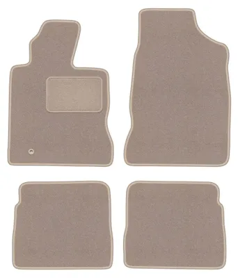 Imagen del producto de Alfombrillas de moqueta para Chrysler PT Cruiser 2000-2010 (cabrio/hatchback) – juego de 4 piezas, beige, a medida – Wielganizator LUX