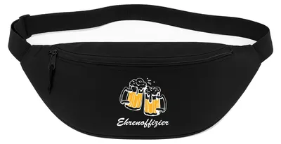 Produktbild von Huuraa Bauchtasche Ehrenoffizier Schützenfest 2,5 Liter Black Polyester Crossbody Bag Geschenkidee