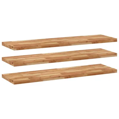 Produktbild von Schweberegale 3 Stk. 160x40x4 cm Massivholz Akazie Ölbehandelt