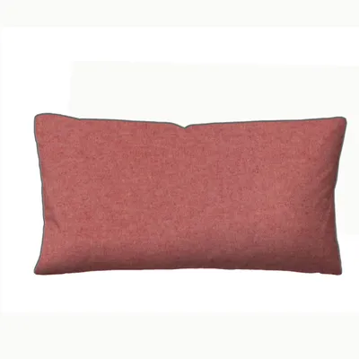 Produktbild von biberna Kopfkissenbezug Melange-Flanell 40x80 cm, burgunder