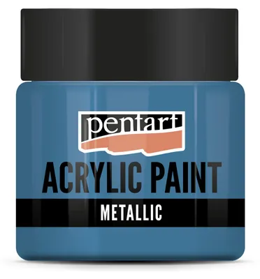 Produktbild von Pentart Metallic-Acrylfarbe 50 ml - Hellblau