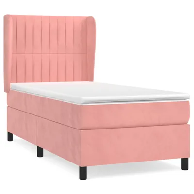 Produktbild von vidaXL Boxspringbett mit Matratze Rosa 80x200 cm Samt