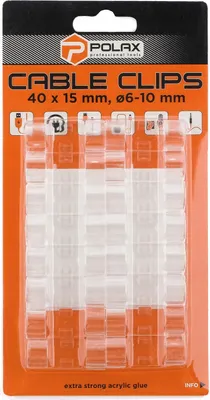 Produktbild von Kabelhalter-Clip, selbstklebend, 6-10 (20 Stück/Packung)