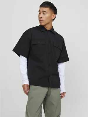 Image de Jack & Jones Altitude Chemise à manches courtes Noir S Homme Noir S