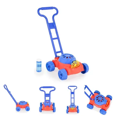 Produktbild von Moni Spielzeug Rasenmäher Bubble, Seifenblasenfunktion, Kunststoff, ab 3 Jahren blau