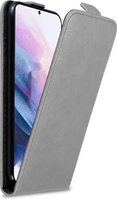 Image de Cadorabo Housse pour Samsung Galaxy S21 PLUS Housse de protection grise Flip Etui Housse de téléphone portable Case Cover