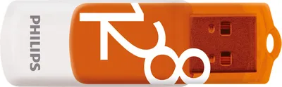 Produktbild von Philips USB-Stick 2.0, 128GB, Vivid Edition, Farbe: Orange
