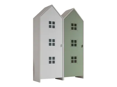 Schrank Casami Bruges 37 x 115,2 x 171,3 cm MDF Weiß Grün