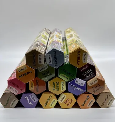 Räucherstäbchen, gemischte Sorten, 18 Stück, Nag Champa