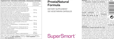 Immagine prodotto di SuperSmart ProstaNatural Formula Dietary Supplement - 120 Caps. veg.