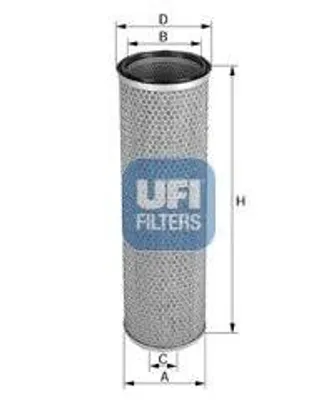 Produktbild von Luftfilter UFI 27.463.00 Filtereinsatz