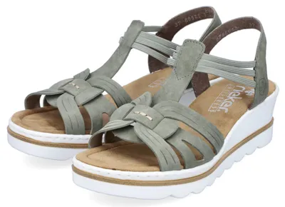 Produktbild von Rieker Damen  Keilsandalette grün, Damen:40 EU