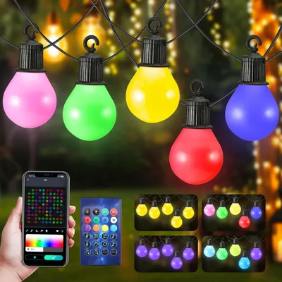 LED-Lichterkette 33 m, 50 Lampen, wasserdicht, für Außenbereich