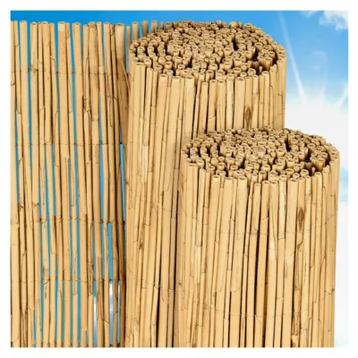 Produktbild von Schilfmatten Sichtschutzzaun 90x300 cm – langlebige und witterungsbeständige 100% Schilfrohrmatte für Balkon, Terrasse, Garten – Wind- und Sonnenschutz