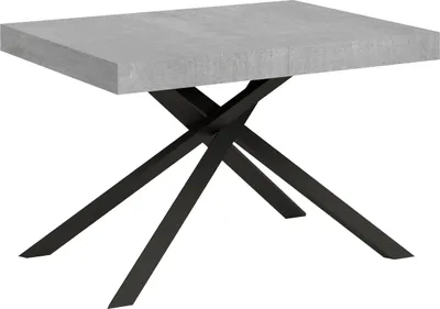 Produktbild von ITYHOME - Ausziehtisch 120/380x90 cm Karida Zement Tischbeine Anthrazit