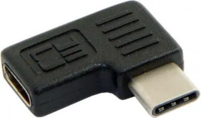 Produktbild von SYSTEM-S 90 Grad Rechts und Links Gewinkelt USB 3.1 Typ C Stecker auf USB 3.1 Typ C Buchse Adapter Winkel Adapterstecker