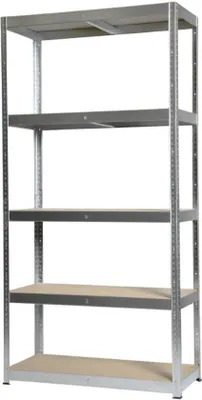 Immagine prodotto di Scaffale metallico - 180 x 90 x 40 cm - Portata: 175 kg per ripiano - Scaffale da magazzino per garage, officina e magazzino