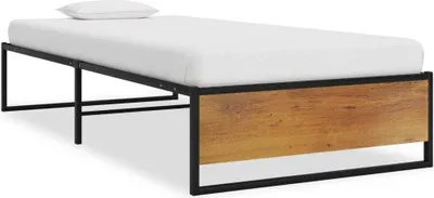 Obrázek produktu pro Maison Exclusive – kovová postel, černá, 90 × 200 cm