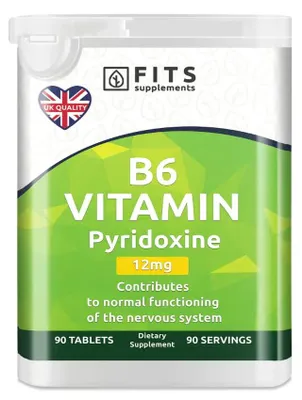 Obrázok produktu pre Vitamín B6 12 mg, 90 tabliet