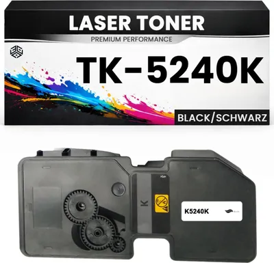 Produktbild von Toner TK-5240K für Kyocera Schwarz TK5240K Tonerkartusche wie Original für Kyocera ECOSYS M5526cdn, M5526cdw, KYOCERA ECOSYS M5026cdn, M5026cdw